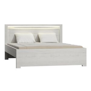 TEMPO KONDELA Infinity 19 160 manželská posteľ s roštom jaseň biely