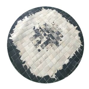 TEMPO KONDELA Typ 9 kožený koberec 150x150 cm vzor patchwork