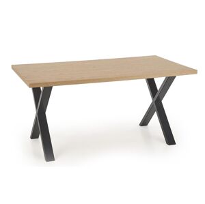 HALMAR Apex 160 jedálenský stôl dub prírodný / čierna
