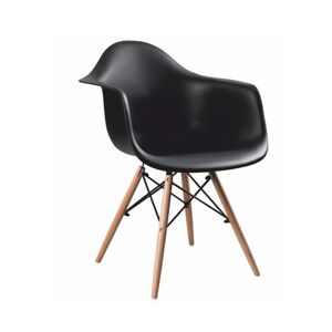 TEMPO KONDELA Damen New jedálenská stolička čierna / buk