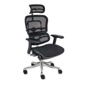 NABBI Efuso BS kancelárska stolička s podrúčkami čierna / chróm