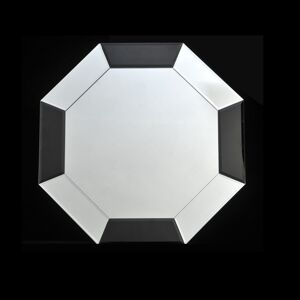 TEMPO KONDELA Elison Typ 14 zrkadlo na stenu čierna / biela