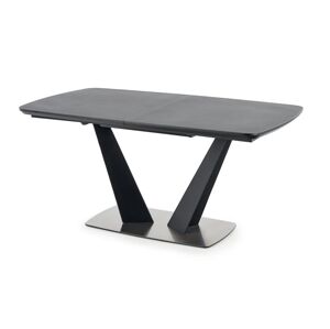HALMAR Fangor rozkladací jedálenský stôl tmavosivá / čierna