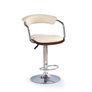 HALMAR H-19 barová stolička čerešňa antická / krémová