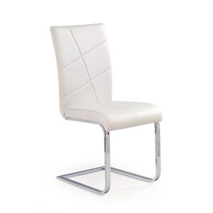 HALMAR K108 jedálenská stolička biela / chróm