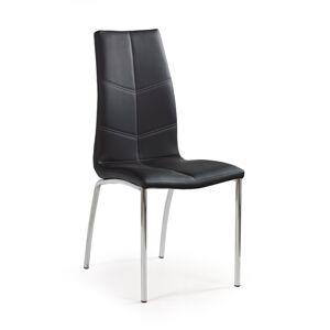 HALMAR K114 jedálenská stolička čierna / chróm