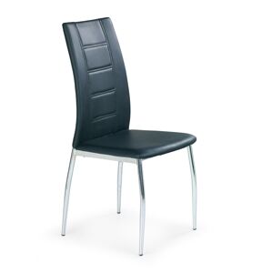 HALMAR K134 jedálenská stolička čierna / chróm