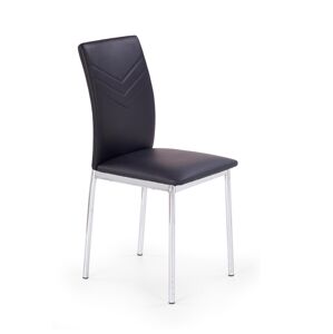 HALMAR K137 jedálenská stolička čierna / chróm