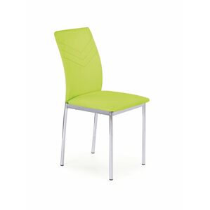HALMAR K137 jedálenská stolička limetková / chróm