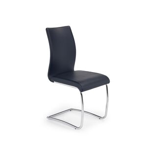 HALMAR K180 jedálenská stolička čierna / chróm