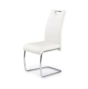 HALMAR K211 jedálenská stolička biela / chróm