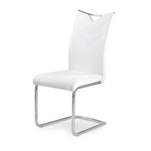 HALMAR K224 jedálenská stolička biela / chróm