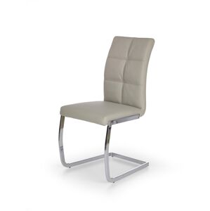 HALMAR K228 jedálenská stolička svetlosivá / chróm