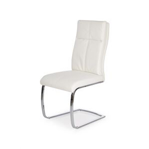 HALMAR K231 jedálenská stolička biela / chróm