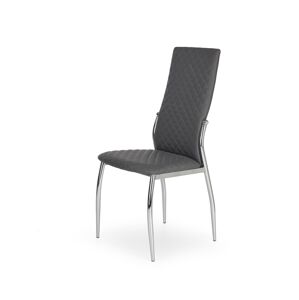 HALMAR K238 jedálenská stolička sivá / chróm