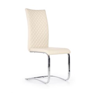HALMAR K293 jedálenská stolička krémová / chróm