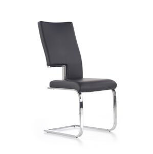 HALMAR K294 jedálenská stolička čierna / chróm