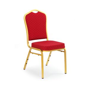 HALMAR K66 jedálenská stolička bordová / zlatá