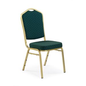 HALMAR K66 jedálenská stolička zelená / zlatá