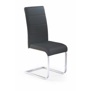 HALMAR K85 jedálenská stolička čierna / chróm