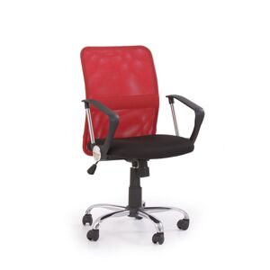 HALMAR Tony kancelárska stolička s podrúčkami červená / čierna
