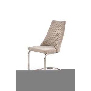 HALMAR K322 jedálenská stolička svetlobéžová / oceľová