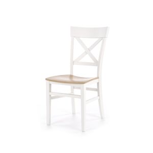 HALMAR Tutti jedálenská stolička biela / dub medový