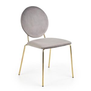 HALMAR K363 jedálenská stolička sivá / zlatá