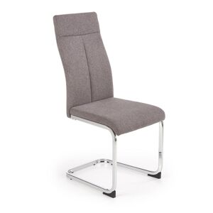 HALMAR K370 jedálenská stolička tmavosivá / chróm