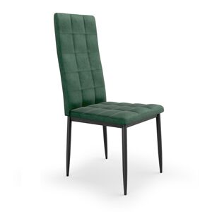 HALMAR K415 jedálenská stolička tmavozelená (Velvet) / čierna