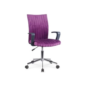 HALMAR Doral kancelárska stolička s podrúčkami fialová