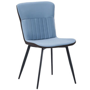 Jedálenská stolička Klarisa - modrá / hnedá / čierna