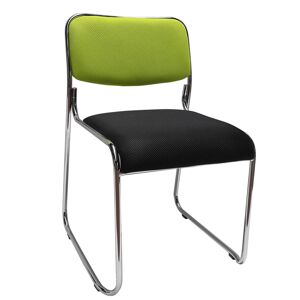KONDELA Bulut konferenčná stolička zelená / čierna