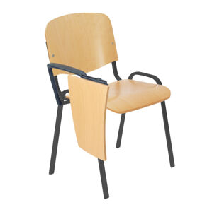 NOWY STYL Iso Wood konferenčná stolička so stolíkom buk / čierna
