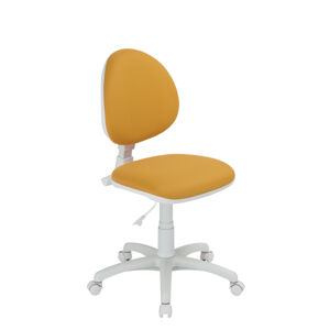 NOWY STYL Smart White detská stolička na kolieskach oranžová / biela