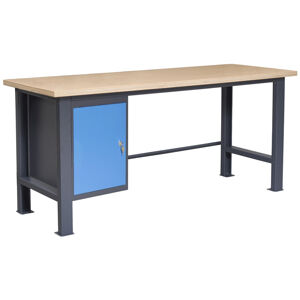 NABBI PL03L/P1 pracovný stôl grafit / modrá