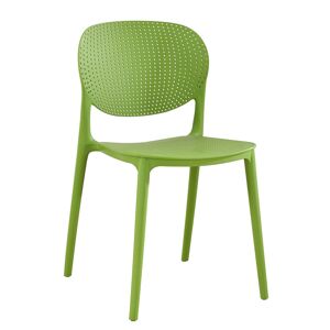 TEMPO KONDELA Fedra plastová stolička zelená