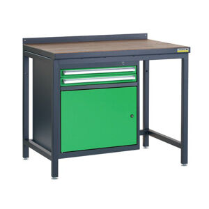 NABBI PSS01D/L2 pracovný stôl grafit / zelená