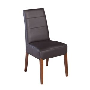 PYKA Bianco jedálenská stolička drevo D3 / tmavosivá (Madras platin)