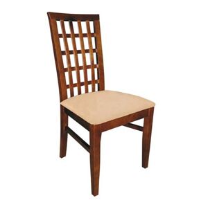 PYKA Parma jedálenská stolička drevo D3 / krémová (Madras G100)