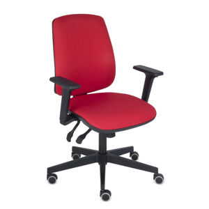 NABBI Sean 3D kancelárska stolička s podrúčkami červená / čierna