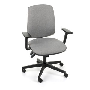 NABBI Sean 3D kancelárska stolička s podrúčkami sivá (Medley 05) / čierna
