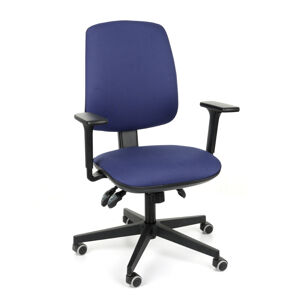 NABBI Sean 3D kancelárska stolička s podrúčkami tmavomodrá (Kosma 03) / čierna