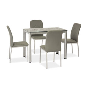 SIGNAL Damar jedálenský stôl sivá