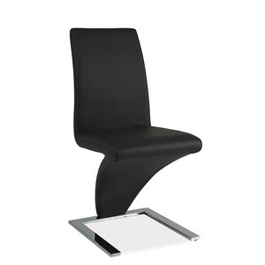 SIGNAL H-010 jedálenská stolička sivá / chróm