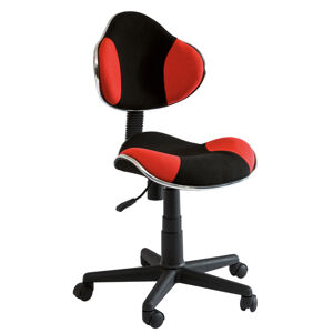 SIGNAL Q-G2 kancelárska stolička červená / čierna