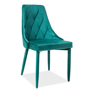 SIGNAL Trix Velvet jedálenská stolička zelená