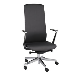 NABBI Starmit AL1 kancelárska stolička s podrúčkami tmavosivá / chróm