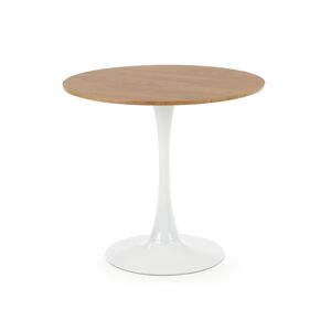 HALMAR Sting okrúhly jedálenský stôl dub zlatý / biela