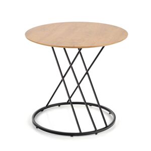 Okrúhly jedálenský stôl Sven - dub prírodný / čierna